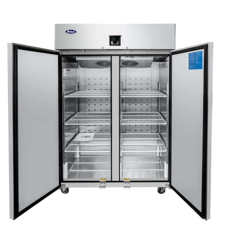 Dulap profesional refrigerare 2 uși 1240 L deschis