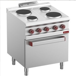 aragaz profesional, echipamente horeca, Diamond Europe, e7/4pf7-n, Gastro Win Iasi, aragaz electric profesional, aragaz cu cuptor