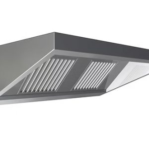 Hota de perete snack fara motor din inox AISI 304 18 10, cu filtre labirint