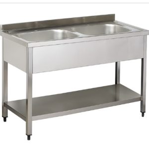 Spalator inox 2 cuve fara picurator 1000x600x850 mm 1