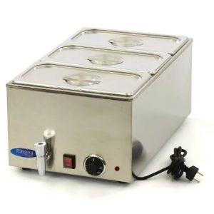 Bain Marie electrică cu Robinet de Scurgere - incl. 3 x GN 1 3 set