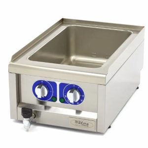Bain Marie electrică cu Robinet de Scurgere - unitate unică 60cm adâncime