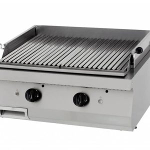 Grătar rocă vulcanică Heavy Duty, pe gaz, cu 2 zone de gătit, linia 700 900